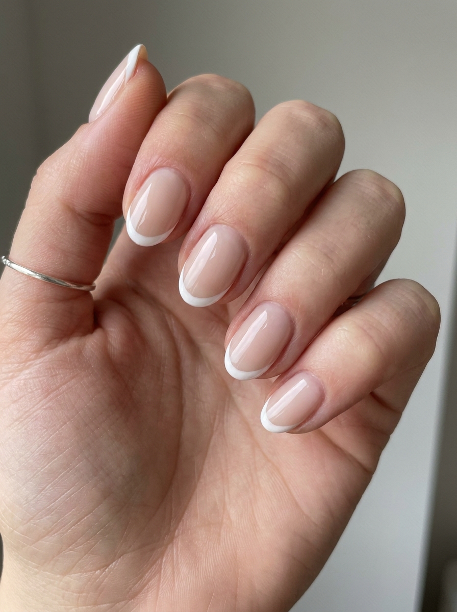 Short Side French Nails als Kurze French Nägel Inspiration 2026